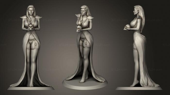 Figurines of girls (Ophelia, STKGL_1272) 3D models for cnc